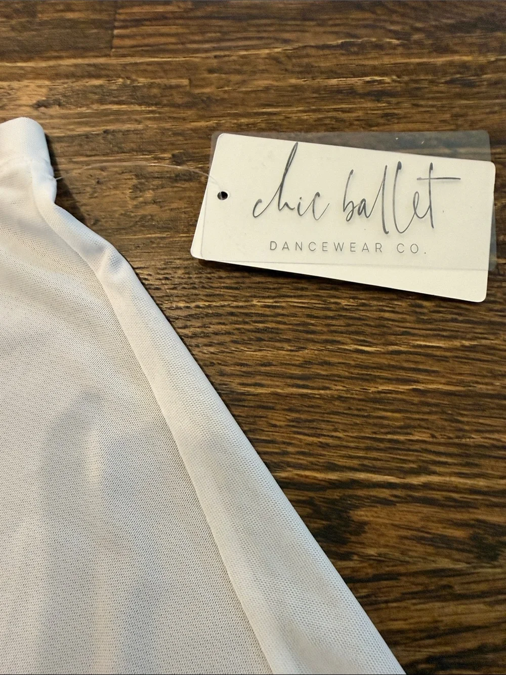 NWT Girls White Sheer High-Low Ballet Skirt